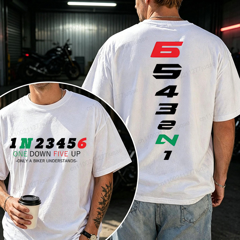 Motorcycle Gear Used - Мужская футболка Harajuku Streetwear 1N23456 с