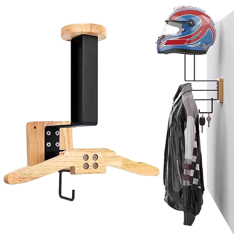 Motorcycle Gear Hanger - Держатель для шлема из черного ореха