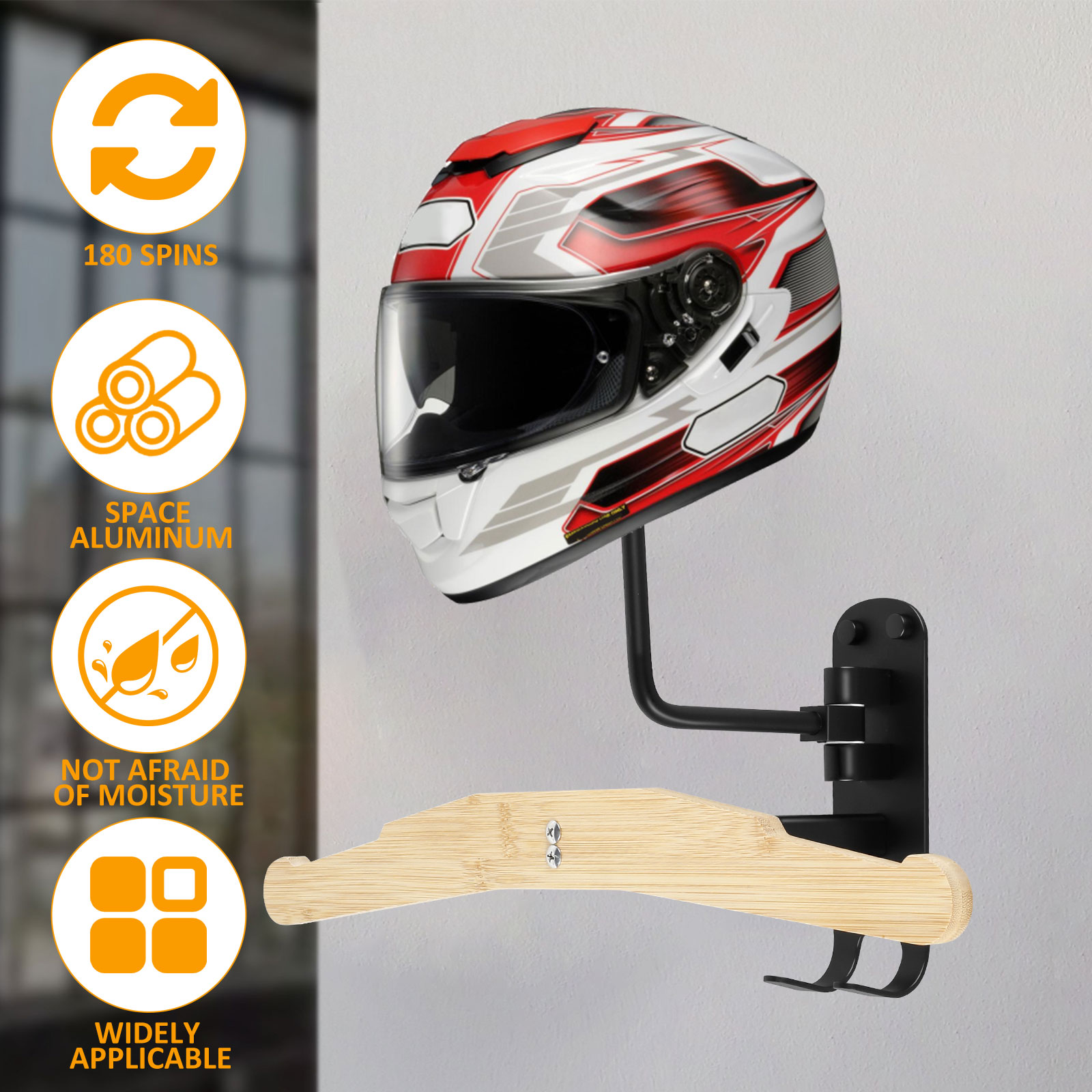 Настенные крючки для одежды, в – обзор и цена Motorcycle Gear Hanger